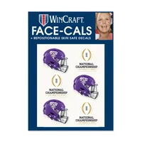 WinCraft TCU Horned Frogs College Football Playoff 2023 National Championship Game Face-Cals Decal Set