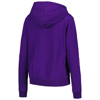 Sweat à capuche gros logo TCU Horned Frogs violet Stadium Athletic pour femme