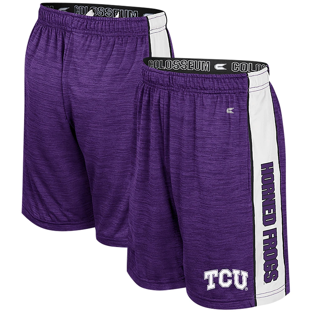 Youth Colosseum Purple TCU Horned Frogs Creative Control Shorts