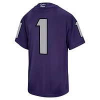 Maillot de football Nike #1 violet pour jeunes TCU Horned Frogs Untouchable