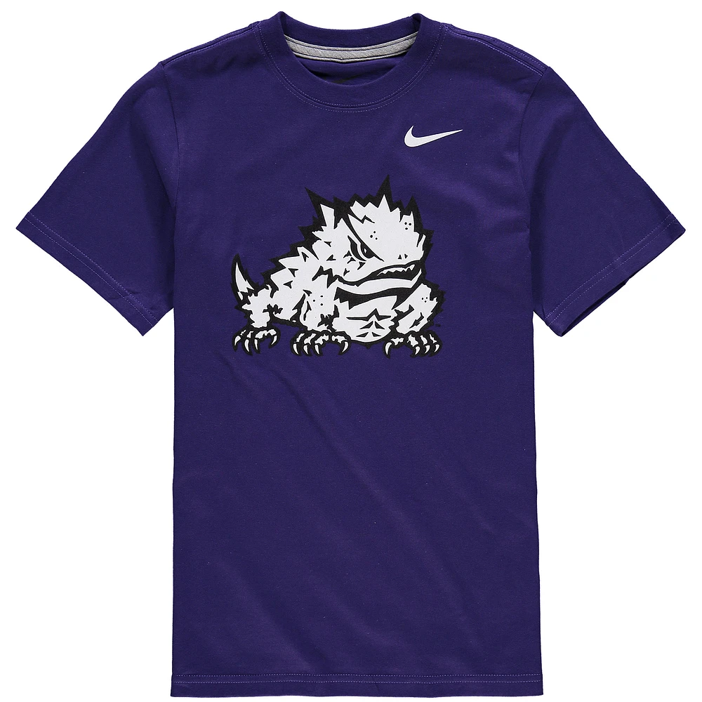 T-shirt Nike TCU Horned Frogs en coton violet pour jeune