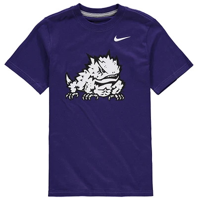 T-shirt Nike TCU Horned Frogs en coton violet pour jeune