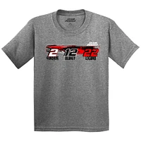 Youth Heather Gray Team Penske  Car T-Shirt