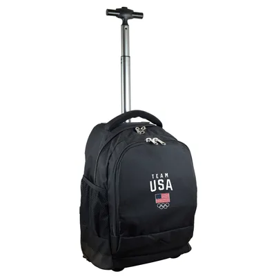 Team USA Premium Wheeled Backpack - Black