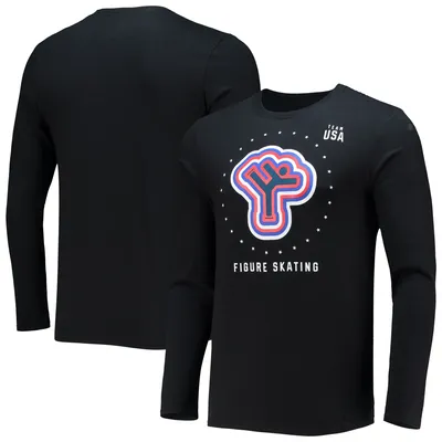 Team USA Fanatics Branded Figure Skating Long Sleeve T-Shirt - Black