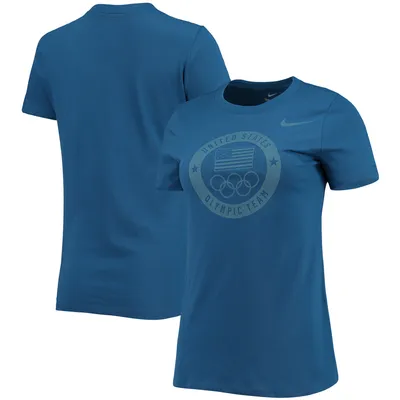 Team USA Nike Women's Rings Performance T-Shirt - Blue