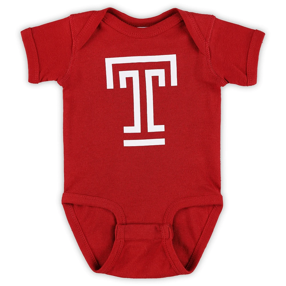 Infant Crimson Temple Owls Big Logo Bodysuit