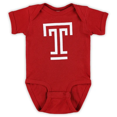 Infant Crimson Temple Owls Big Logo Bodysuit