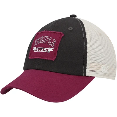 Men's Colosseum  Charcoal Temple Owls Objection Snapback Hat