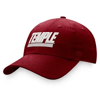 Casquette réglable Top of the World Red Temple Owls Slice pour homme