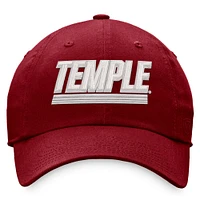 Casquette réglable Top of the World Red Temple Owls Slice pour homme