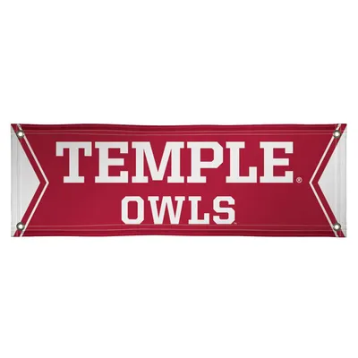 Temple Owls 2' x 6' Vinyl Banner