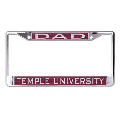 WinCraft Temple Owls S/L Dad License Plate Frame