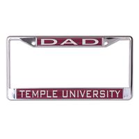 WinCraft Temple Owls S/L Dad License Plate Frame