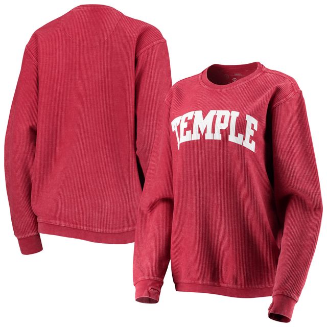 Sweat-shirt Pressbox Crimson Temple Owls Comfy Cord Vintage Wash Basic Arch pour femme