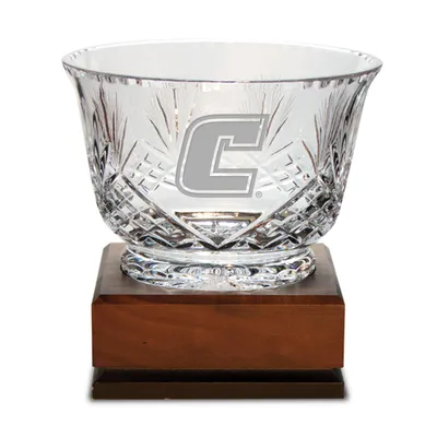 Tennessee Chattanooga Mocs Medium Handcut Crystal Footed Revere Bowl