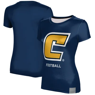 Tennessee Chattanooga Mocs Women's Football T-Shirt - Navy