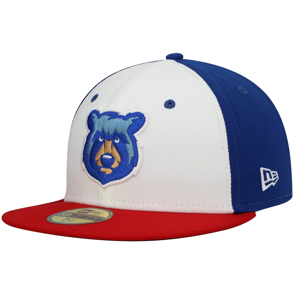 Men's New Era White Tennessee Smokies Authentic Collection Team Home 59FIFTY Fitted Hat