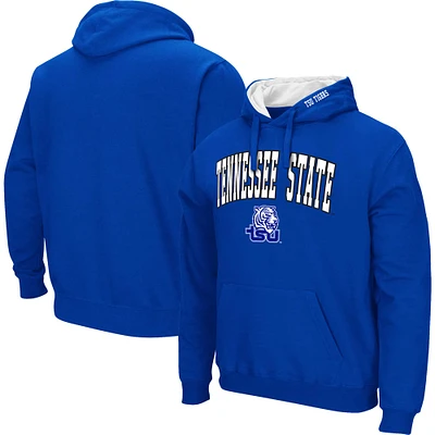 Sweat à capuche Colosseum Royal Tennessee State Tigers Arch & Logo pour homme