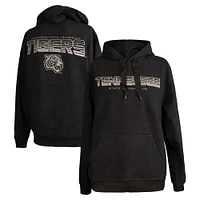 Men's FISLL  Black Tennessee State Tigers Puff Print Sliced Pullover Hoodie