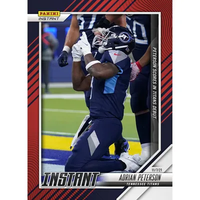 Adrian Peterson Tennessee Titans Fanatics Exclusive Parallel Panini Instant NFL Week 9 Scores in Titans Debut Single Trading Card - Limited Edition of 99