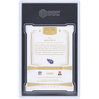 A.J. Brown Tennessee Titans Autographed 2021 Panini Flawless Flawless Finishes Platinum #FLY-AJB #1/1 SGC Authenticated 9/10 Card