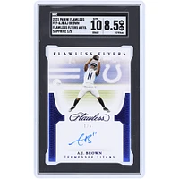 A.J. Brown Tennessee Titans Autographed 2021 Panini Flawless Flawless Finishes Sapphire #FLY-AJB #1/5 SGC Authenticated 8.5/10 Card