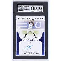 A.J. Brown Tennessee Titans Autographed 2021 Panini Flawless Flawless Finishes Sapphire #FLY-AJB #1/5 SGC Authenticated 8.5/10 Card