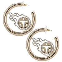 BaubleBar Tennessee Titans Grandes boucles d'oreilles créoles avec logo