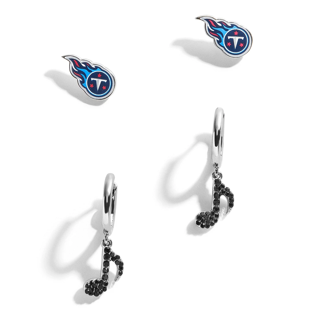 Lot de deux boucles d'oreilles BaubleBar Tennessee Titans