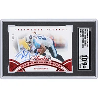 Carte autographiée 9/10 Panini Flawless Flyers Ruby #FF-EGE #1/15 SGC 2023 des Titans du Tennessee signée Eddie George