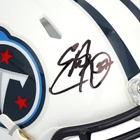 Casque Riddell rétro Speed ​​Mini autographié par Eddie George, Tennessee Titans, 1999-2017