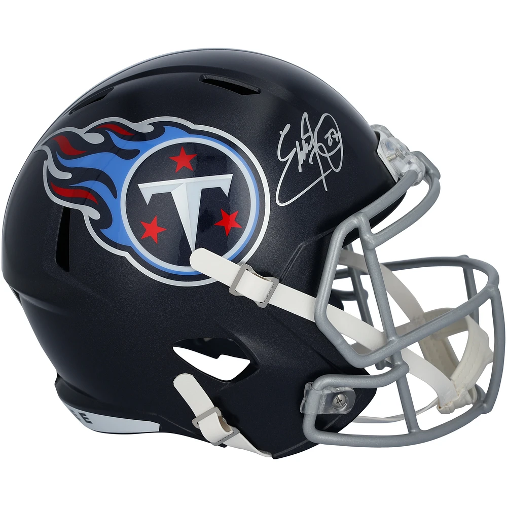 Eddie George Tennessee Titans Autographed Riddell Speed Replica Helmet