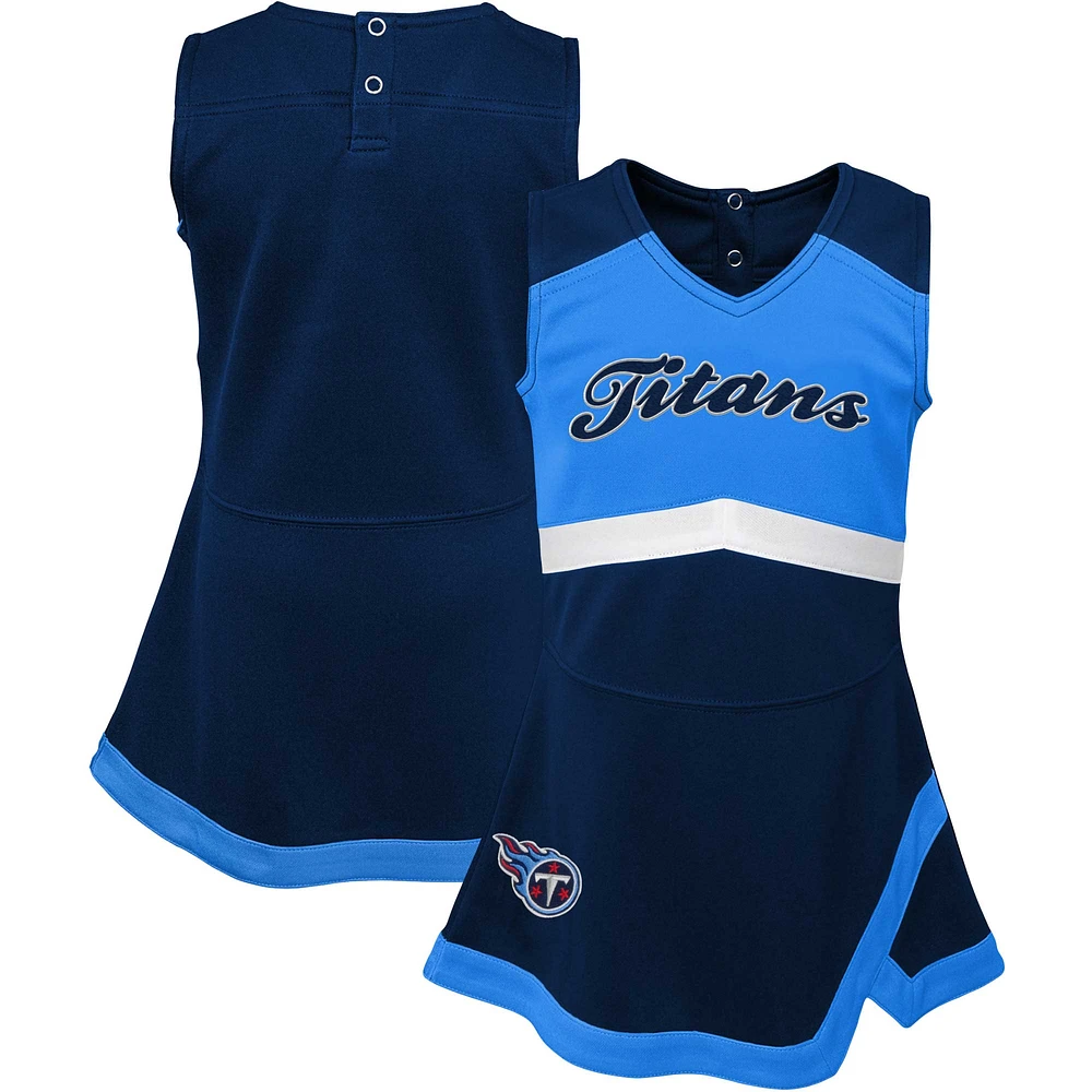 Robe pull Capitaine Cheer Captain des Tennessee Titans pour bébés filles