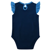 Girls Newborn & Infant Navy/Light Blue Tennessee Titans Spread the Love 2-Pack Bodysuit Set