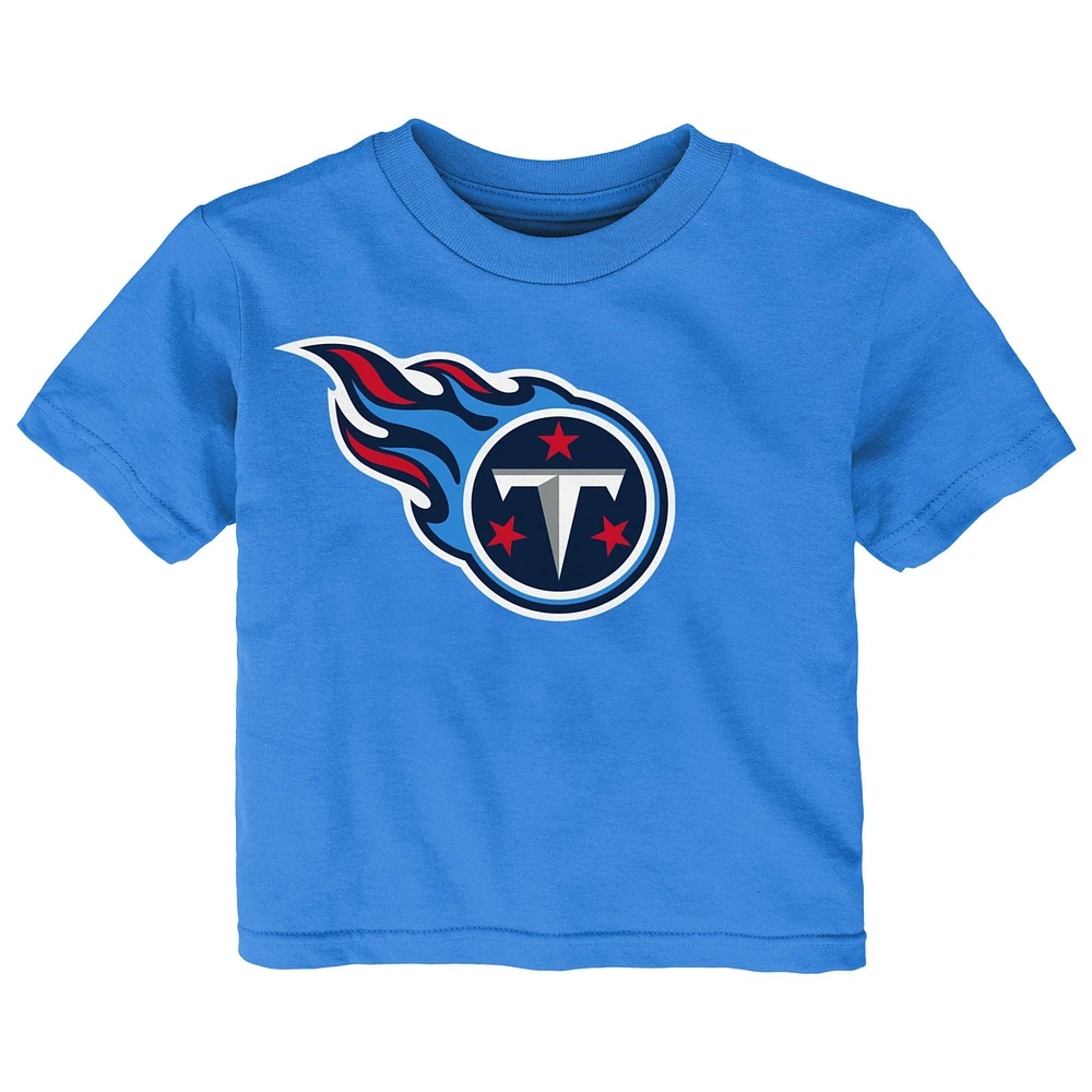 T-shirt bleu clair avec logo principal des Tennessee Titans pour bébé