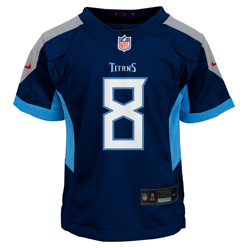 Maillot de jeu Nike Will Levis bleu marine Tennessee Titans pour bébé