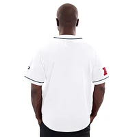 Men's Starter  White Tennessee Titans Relay Full-Button Baseball Jersey