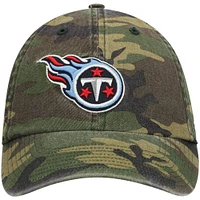 Men's '47 Camo Tennessee Titans Woodland Clean Up Adjustable Hat