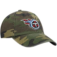 Men's '47 Camo Tennessee Titans Woodland Clean Up Adjustable Hat