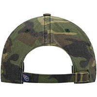 Men's '47 Camo Tennessee Titans Woodland Clean Up Adjustable Hat