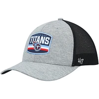 Casquette '47 Heathered Grey/Navy Tennessee Titans Motivator Flex pour homme