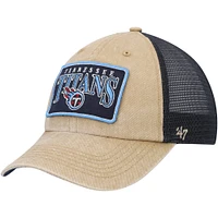 Casquette réglable '47 Kaki Tennessee Titans Dial Trucker Clean Up pour homme