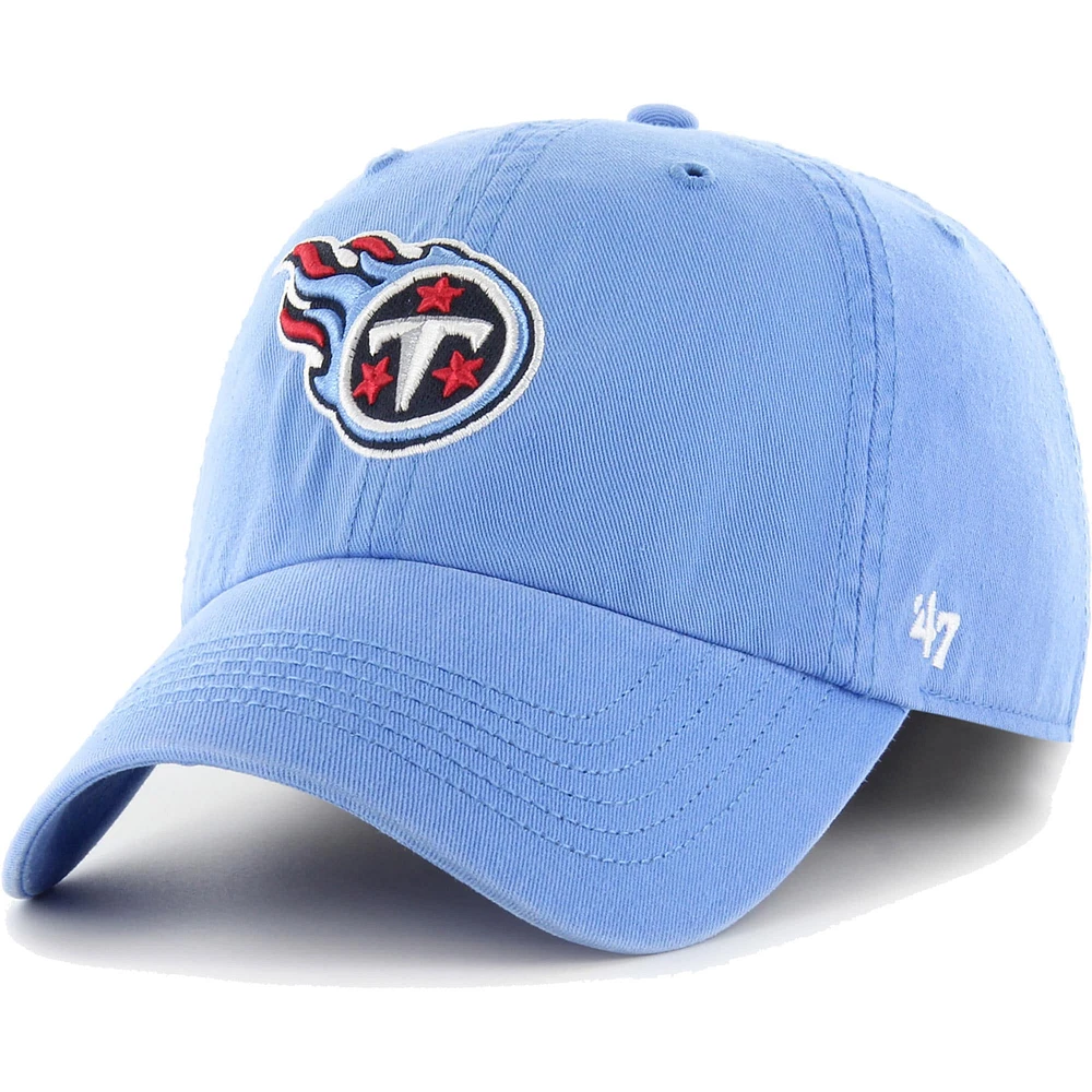 Men's '47 Light Blue Tennessee Titans Franchise Logo Fitted Hat