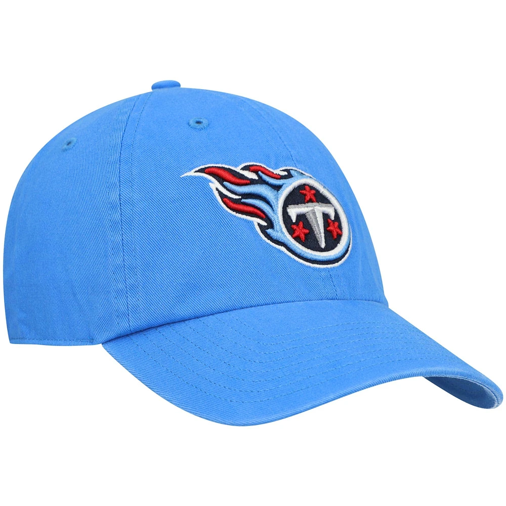 Casquette réglable de nettoyage secondaire des Titans du Tennessee '47 bleu clair pour homme