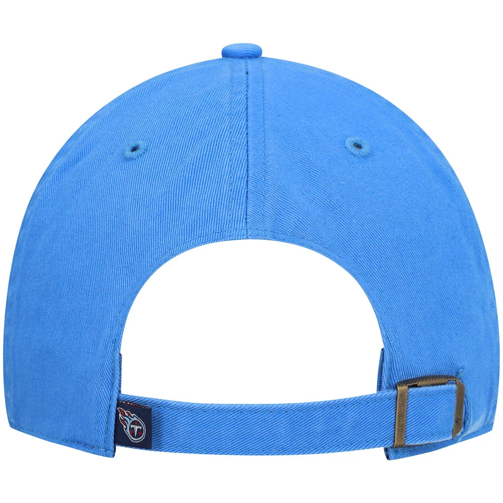 Casquette réglable de nettoyage secondaire des Titans du Tennessee '47 bleu clair pour homme