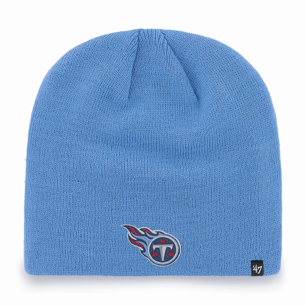 Bonnet en tricot avec logo secondaire des Titans du Tennessee '47 bleu clair pour homme