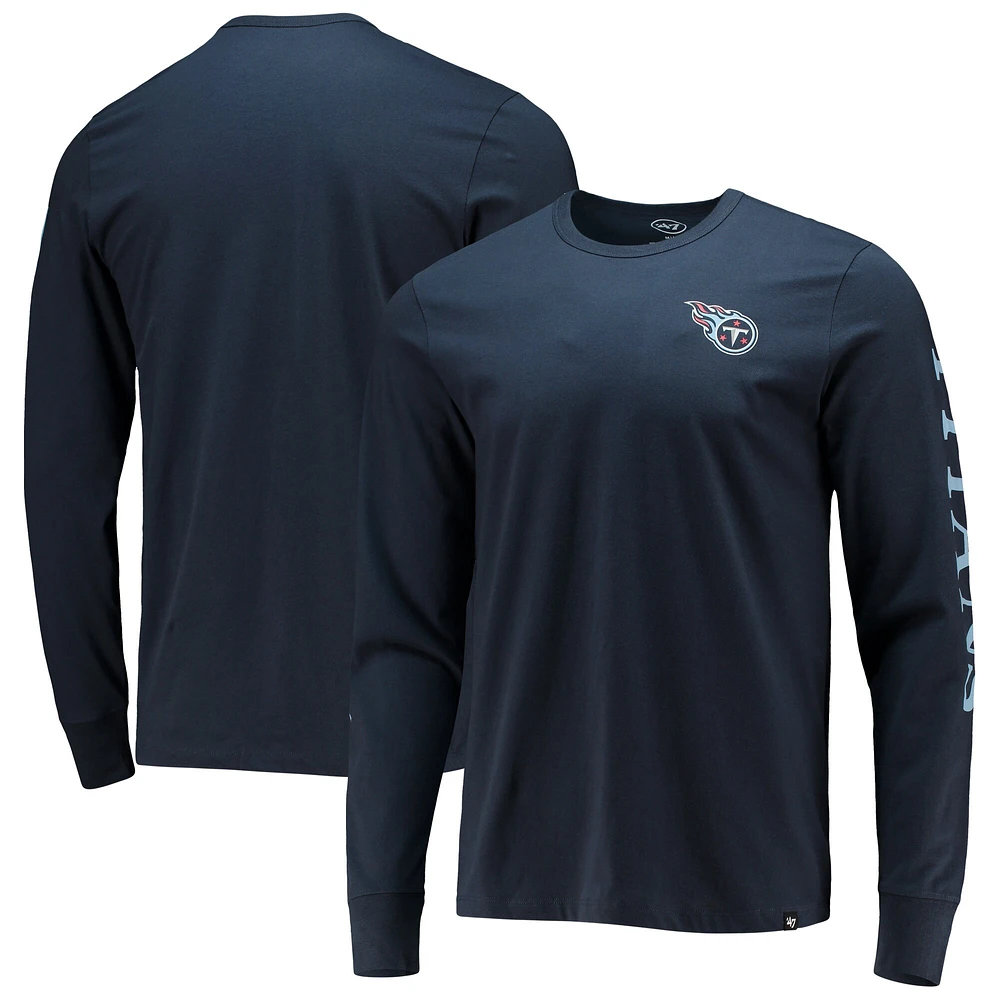 Lids Tennessee Titans '47 Franklin Long Sleeve T-Shirt - Navy