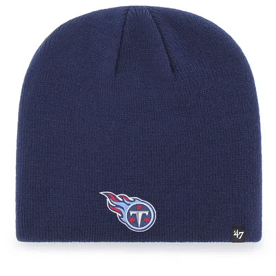 Bonnet en tricot avec logo principal des Titans du Tennessee '47 bleu marine pour homme