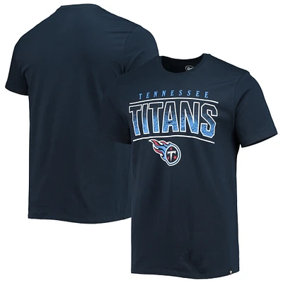 T-shirt '47 Navy Tennessee Titans Team Super Rival pour homme